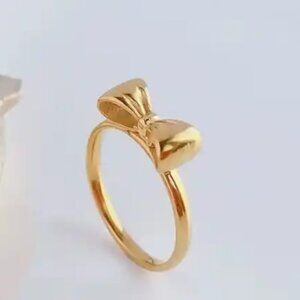 Bow Knot Titanium Steel Ring